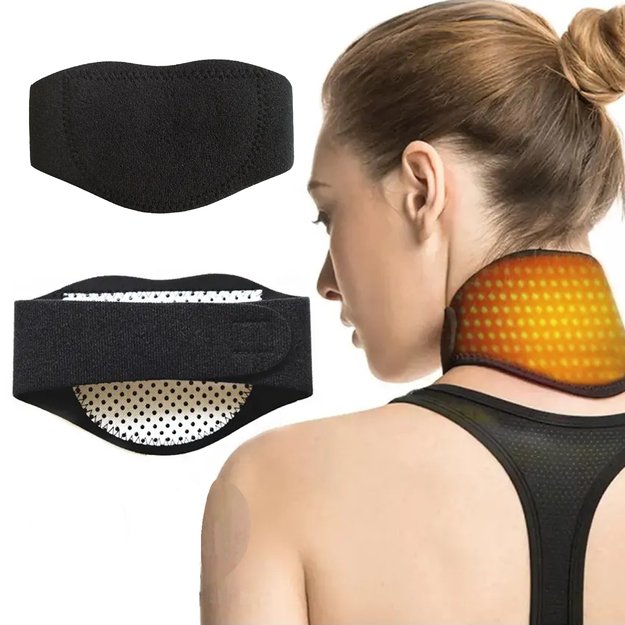 MAGNETIC HEADBAND, STRONGLY HEATING ORTHOSIS FOR NECK AND BACK PAIN