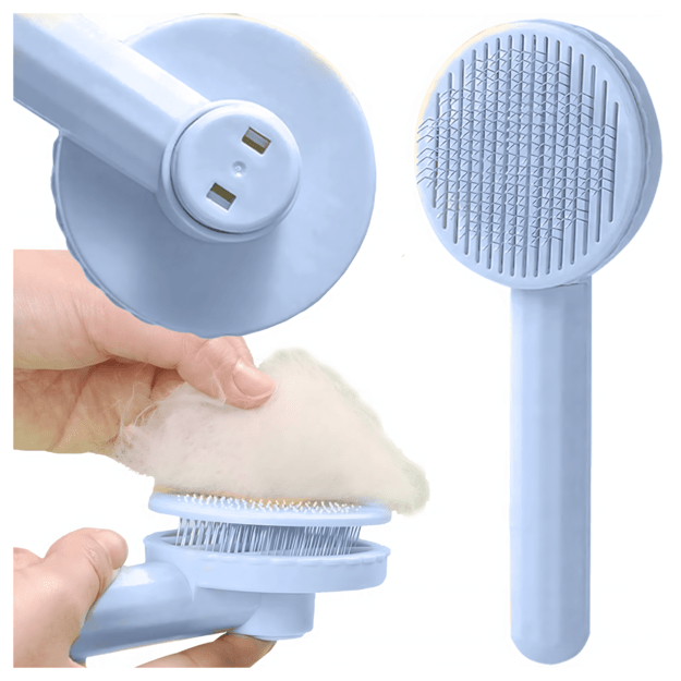 Ergonomiškos savaime išsivalančios šukos šunų ir kačių plaukams