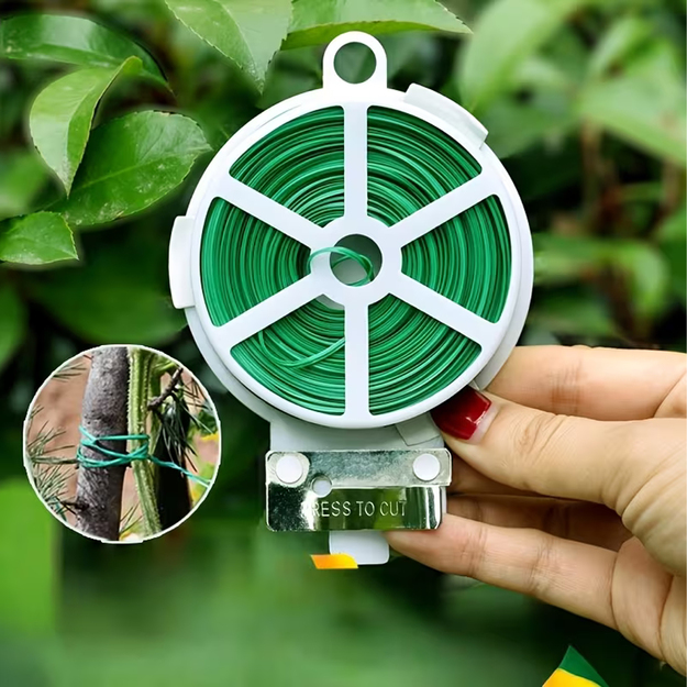 Garden Wire with Cutter 20m Durable Strong for Plants Universal