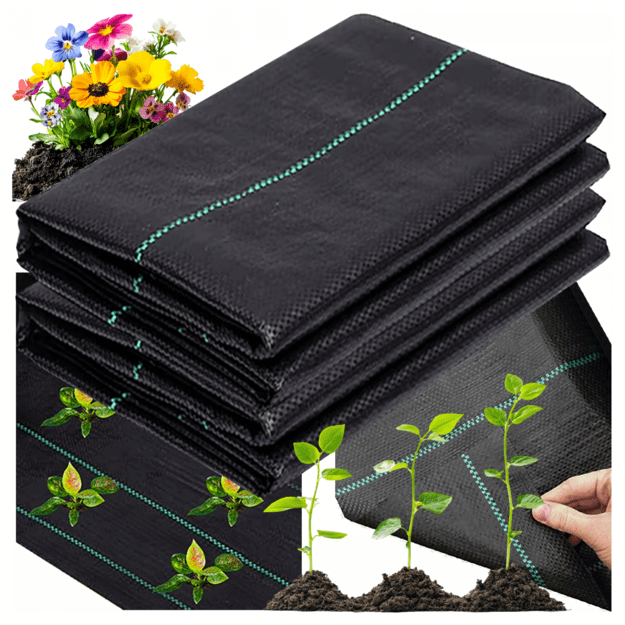 Agrotextile 90g 1.6m x 10m Black UV Agrotextile Anti-weed Protective Mat