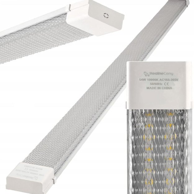 LAMPA LED PANEL SUFITOWA PLAFON NATYNKOWA OPRAWA ŚWIETLÓWKA 120cm 54W MOCNA