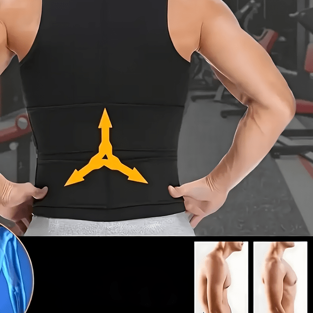 KAMIZELKA NEOPRENOWA FITNESS MĘSKA ODCHUDZAJĄCA SPORTOWA TRENINGOWA SAUNA S 24