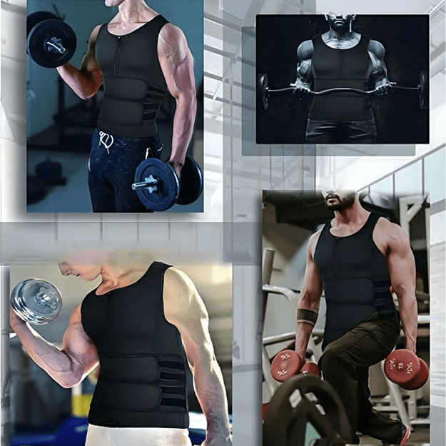 KAMIZELKA NEOPRENOWA FITNESS MĘSKA ODCHUDZAJĄCA SPORTOWA TRENINGOWA SAUNA S 26