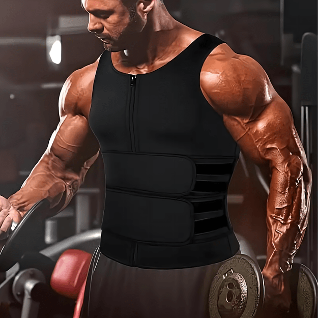 KAMIZELKA NEOPRENOWA FITNESS MĘSKA ODCHUDZAJĄCA SPORTOWA TRENINGOWA SAUNA S 28