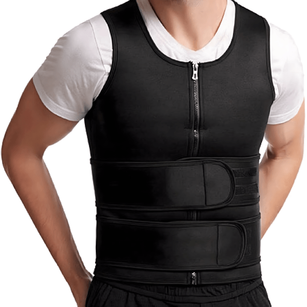 KAMIZELKA NEOPRENOWA FITNESS MĘSKA ODCHUDZAJĄCA SPORTOWA TRENINGOWA SAUNA S 18