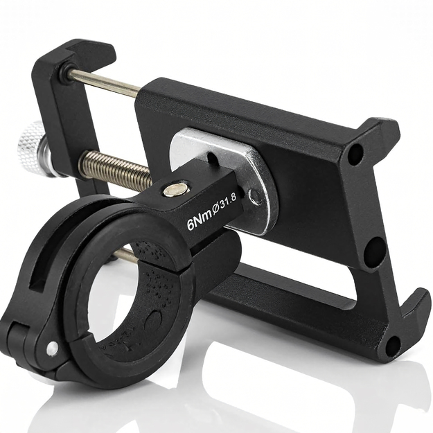 Jalgratta või mootorratta lenkstangi jaoks mõeldud telefonihoidik, tugev ja kindel