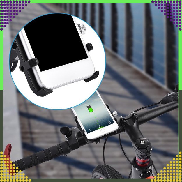Uchwyt Rowerowy na Kierownicę do Telefonu na Rower Motocykl Mocny Solidny 18