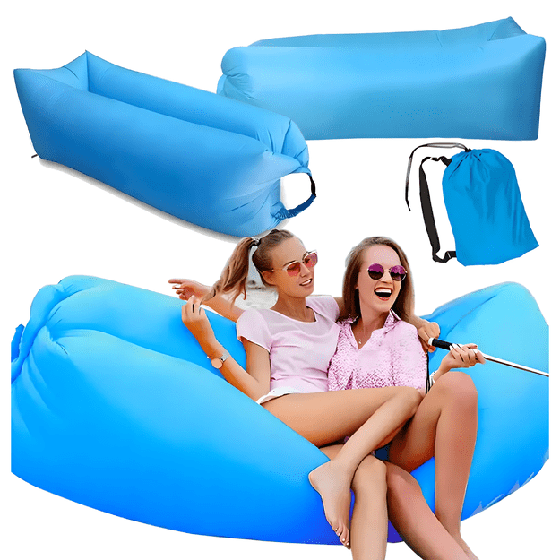 Nadmuchiwana Sofa Rozkładana na Plaże Forel Materac Leżak Lazy Bag Torba 