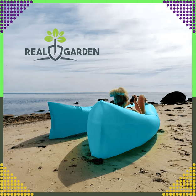 Nadmuchiwana Sofa Rozkładana na Plaże Forel Materac Leżak Lazy Bag Torba  10