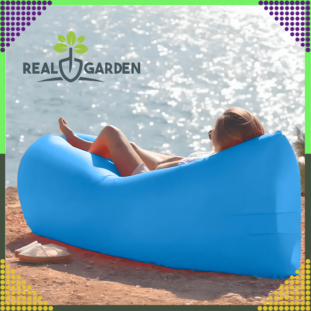 Nadmuchiwana Sofa Rozkładana na Plaże Forel Materac Leżak Lazy Bag Torba  9