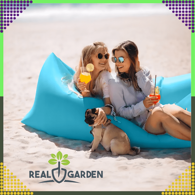Nadmuchiwana Sofa Rozkładana na Plaże Forel Materac Leżak Lazy Bag Torba  14