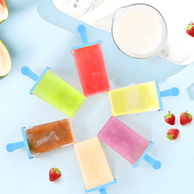 Foremki Forma do Lodów na Patyku Domowe Sorbet Lody Foremka 9 szt 12