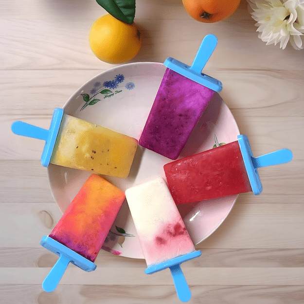 Foremki Forma do Lodów na Patyku Domowe Sorbet Lody Foremka 9 szt 11