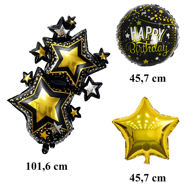 Zestaw Balonów Urodzinowych Happy Birthday Duże 5 szt  4