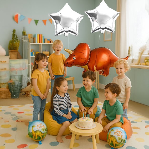 Zestaw Balonów Urodzinowych Dinozaur na Urodziny Urodzinowe Przyjęcia 5 szt 9