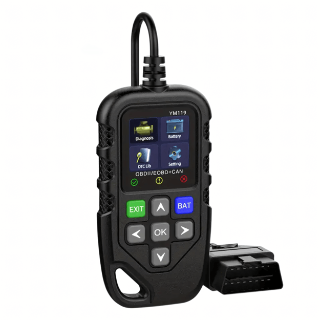 Skenerio sąsajos diagnostikos testerio klaidų šalinimas OBD2 lenkų kalba