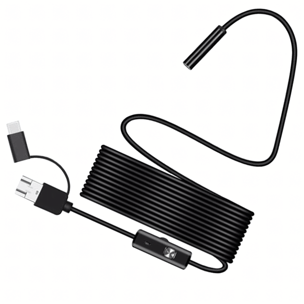 Kamera Endoskopowa Endoskop Inspekcyjna Giętka Led Usb 2m 5,5mm Wodoodporna 17