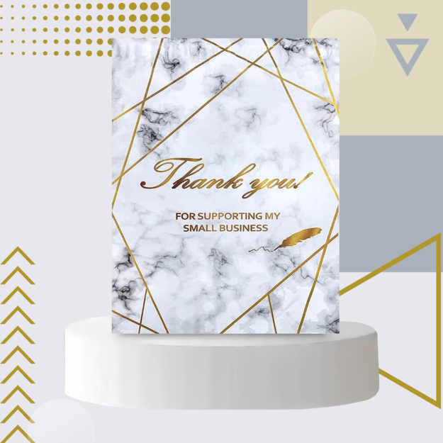 FOLIOPAKI KURIERSKIE MOCNE 255x370 ZŁOTY MARMUR THANK YOU 50szt 3