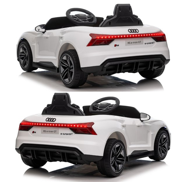AUTKO AUTO NA AKUMULATOR AUDI RS E-TRON GT DLA DZIECI LED 12V 7Ah 4x35W  5