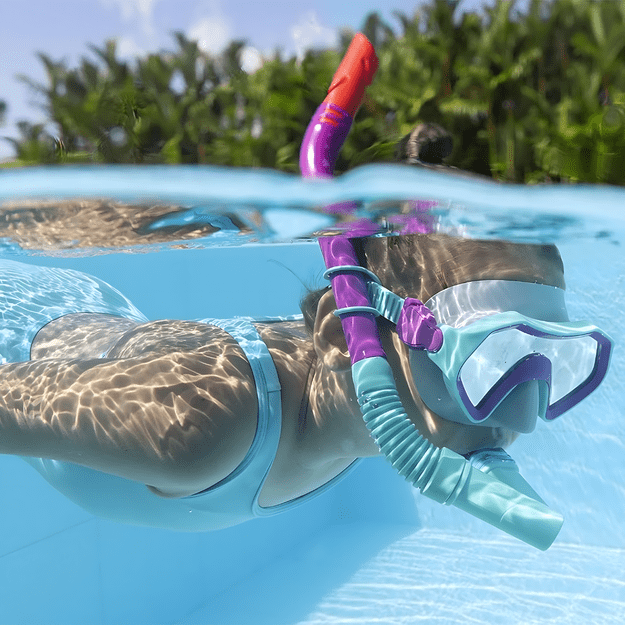  Bestway 25046 Zestaw do Nurkowania Pływania Maska Płetwy Rurka Snorkelingu 21