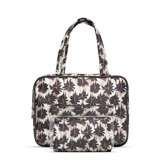 Gillian Jones - 3-piece cosmetic bag set - Palm print