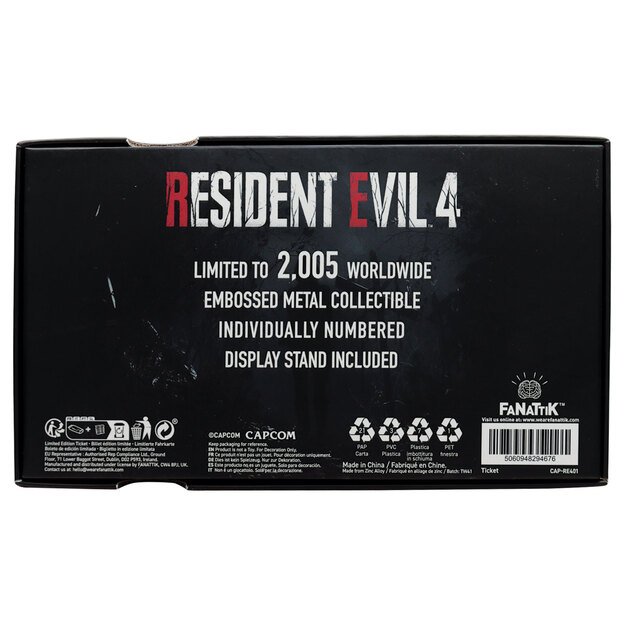 Resident Evil 4 Metal Exclusive Upgrade Ticket 4