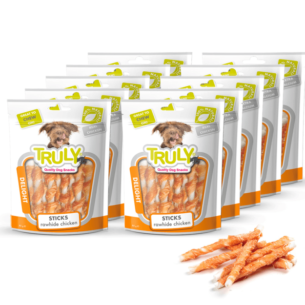 Truly - Chicken Jerky Rawhide Twisted - 325g 2
