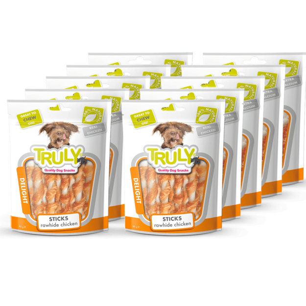 Truly - Chicken Jerky Rawhide Twisted - 325g 3