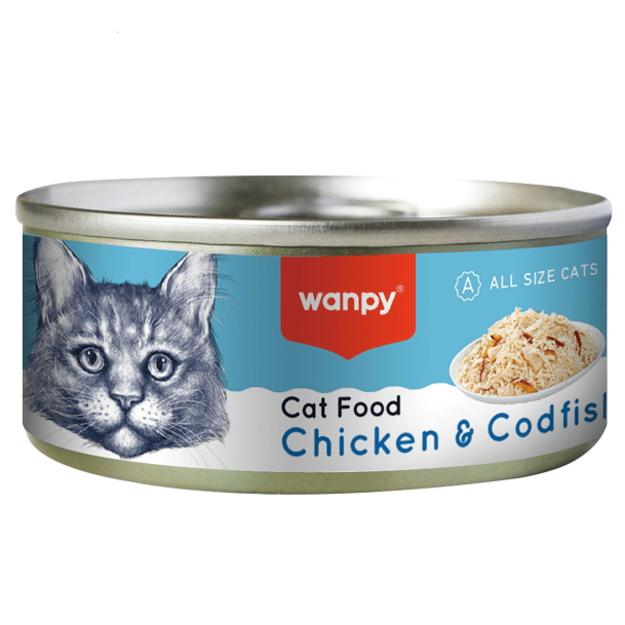 wanpy - Wanpy Cat Canned Food Chicken & Codfish 95g - 95g 2