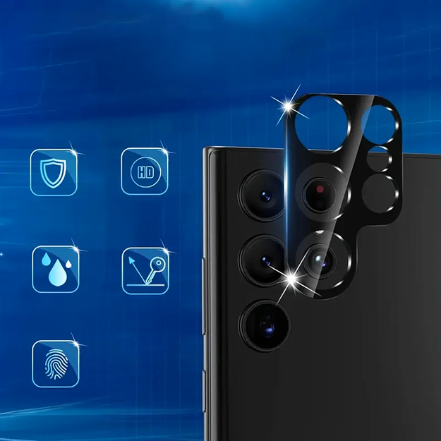 Aizsargplēves stikla objektīva pārsegs Samsung Galaxy S24 Ultra kamerai