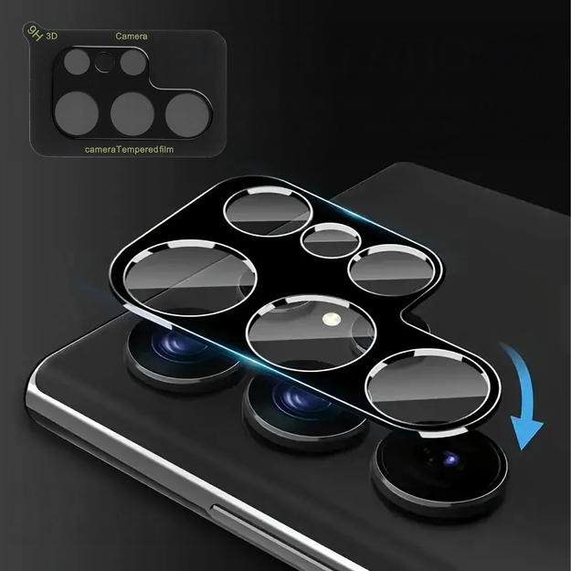 Aizsargplēves stikla objektīva pārsegs Samsung Galaxy S24 Ultra kamerai