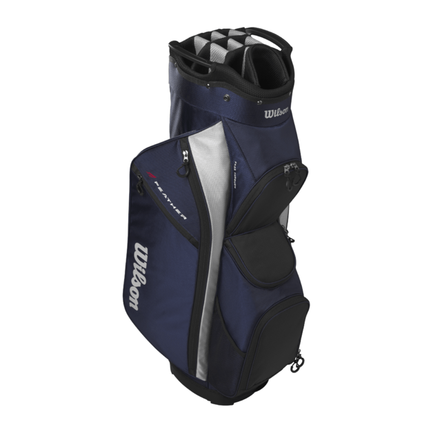 Wilson - Feather Cartbag - Navy/Silver 2