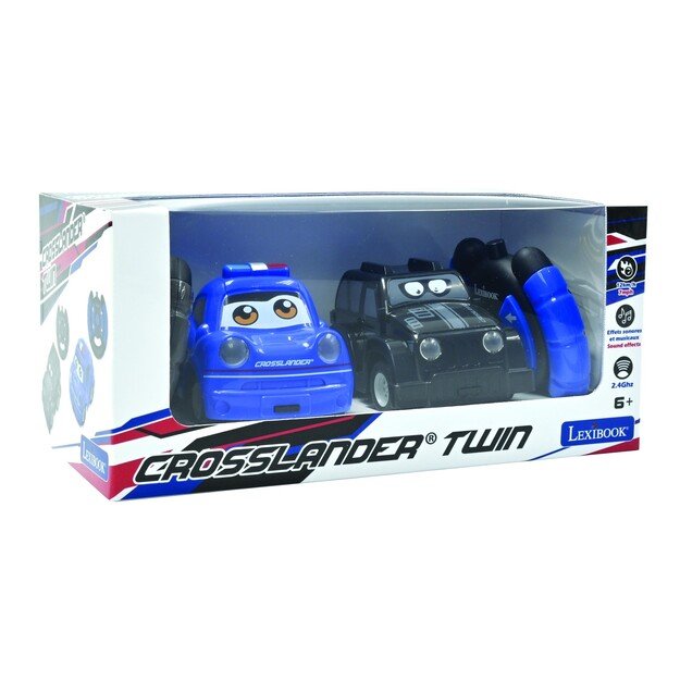 Lexibook - Crosslander Twin - Police Car and Thief Car set (RC12)