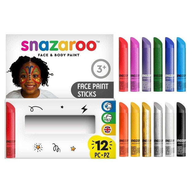 Snazaroo - Make-up colors pins (12 pcs) (791103)