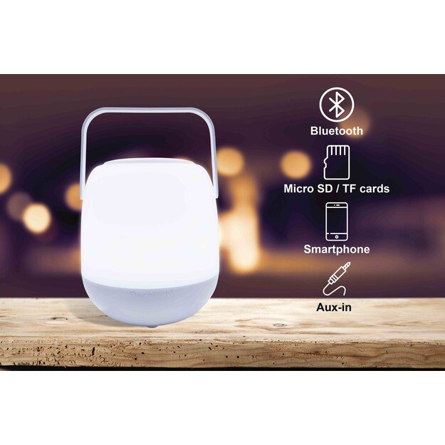 Lexibook - Decotech Colorful Luminous Portable Loud Speaker (BTL410)