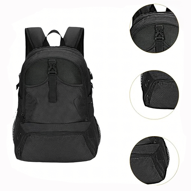 Mugursoma treniņu soma ar vietu bumbām un basketbola apaviem