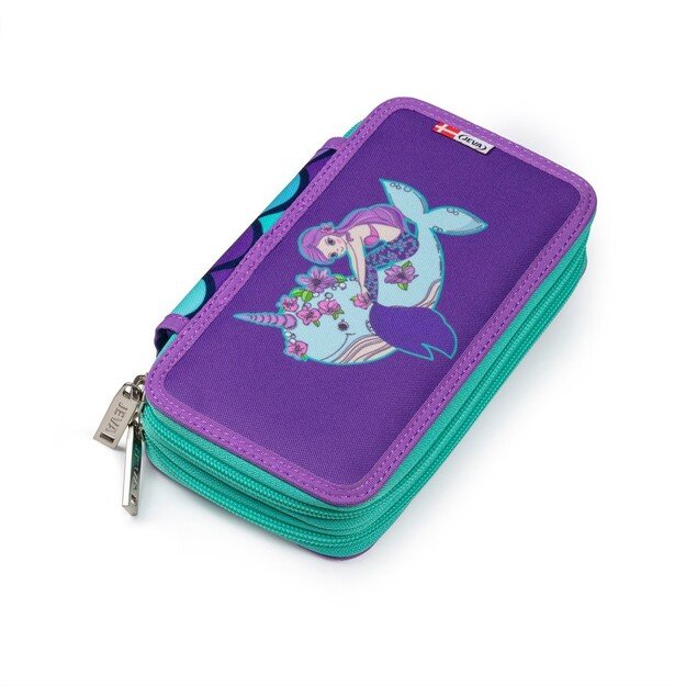 JEVA - Pencil Case TwoZip - Rainbow Mermaid (8865-72) 2