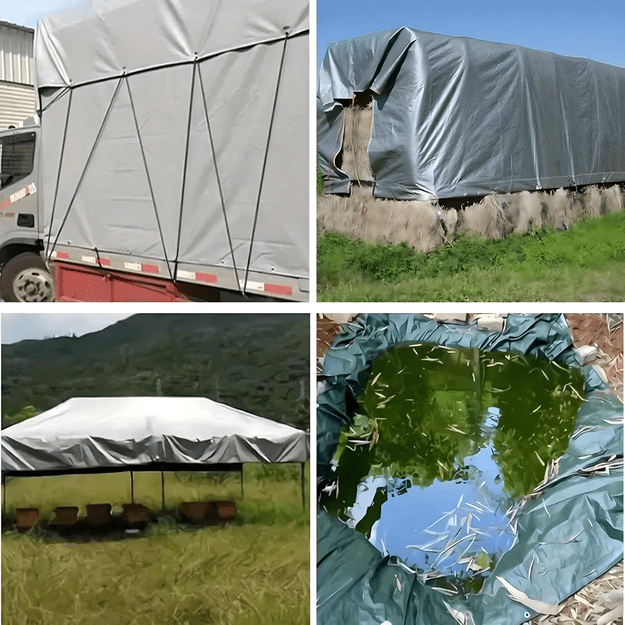 Plandeka Płachta Ochronna UV 4x5m 60g Okryciowa Mocna Uniwersalna 17