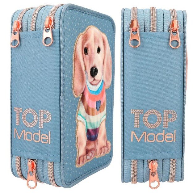 TOPModel Triple Pencil Case with Application CITY GIRLS ( 0412561 ) 1