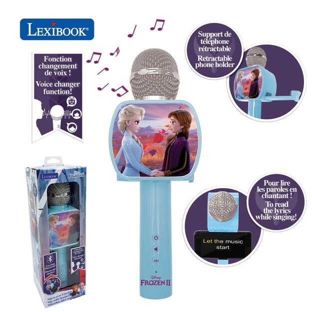 Lexibook - Disney Frozen - Bluetooth Karaoke Microphone (MIC240FZ)