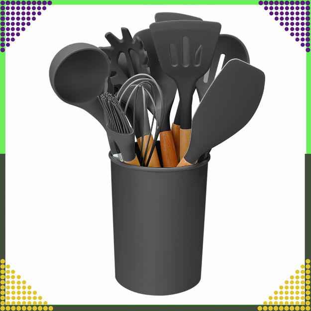 Silikoonist köögiriistade komplekt 12 osa