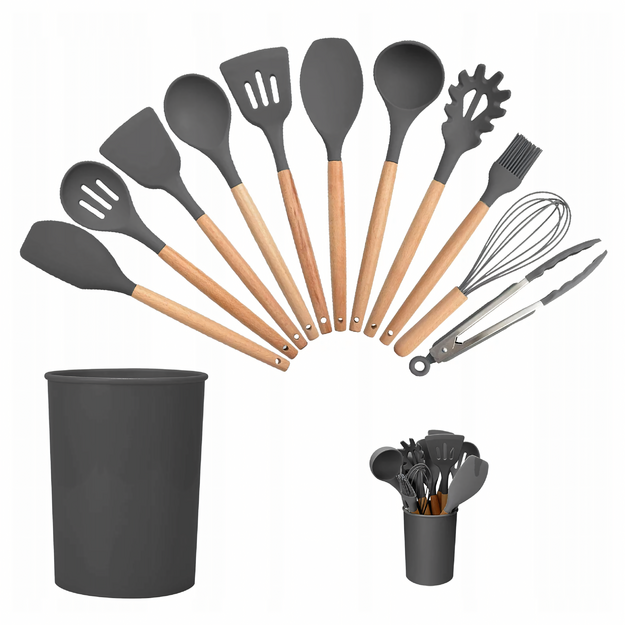 Silikoonist köögiriistade komplekt 12 osa