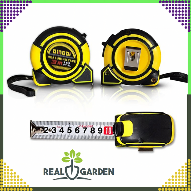 Mērlente ruļļos 3 m x 16 mm tērauda mērlente ar fiksatoru