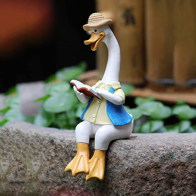 Figurine Garden Figurines Decorative Garden Decoration Pair of Ducks 2 pcs