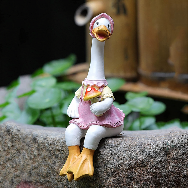 Figurine Garden Figurines Decorative Garden Decoration Pair of Ducks 2 pcs