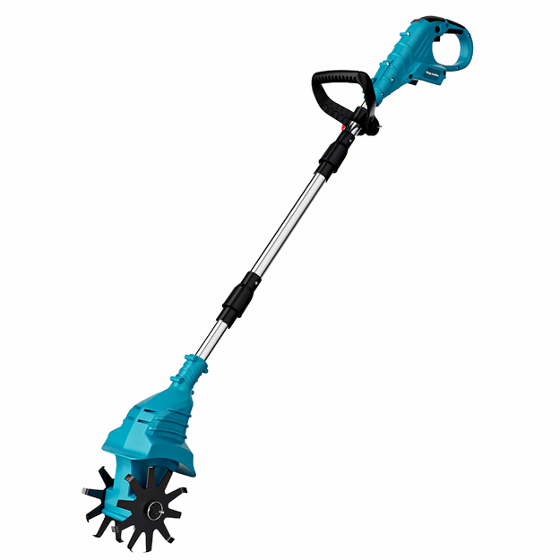 Salokāms bezvadu dārza frēze, elektriskais kultivators, 2x akumulators