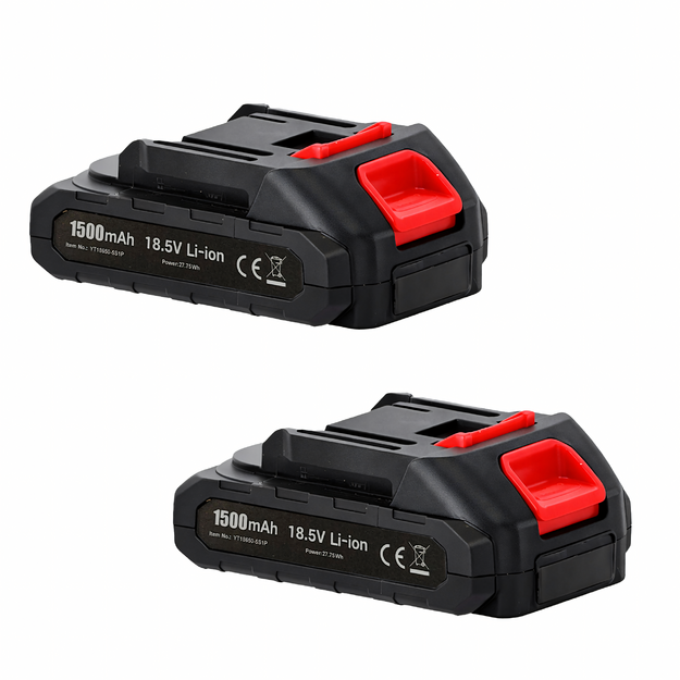 Salokāms bezvadu dārza frēze, elektriskais kultivators, 2x akumulators