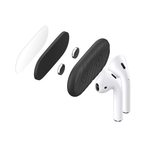 AirDockz - Magnetic holder for Airpods (Color: Black)