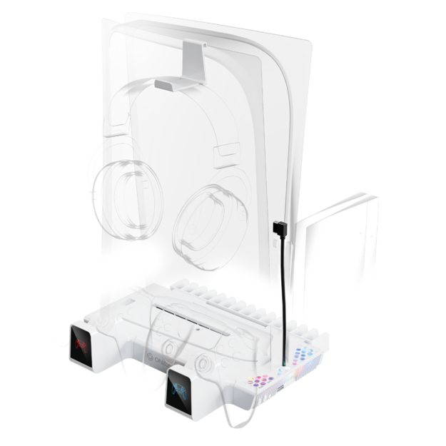 Oniverse Ps5 Nexus 5 Multifunction Stand For Ps5 - White