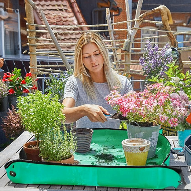 Sodo sodinimo kilimėlis gėlių ir augalų persodinimui 68x68 cm